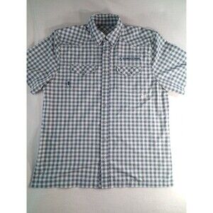 GameGuard Outdoors Shirt Mens XL Check Snap Fishing Short Sleeve Defender (,P)